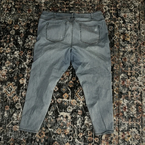 Lane Bryant bedazzled, distressed jeans - Picture 2 of 2